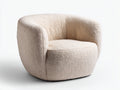 Sillones tela bouclé 92x88x74 cm - beige - diseño curvado para salón