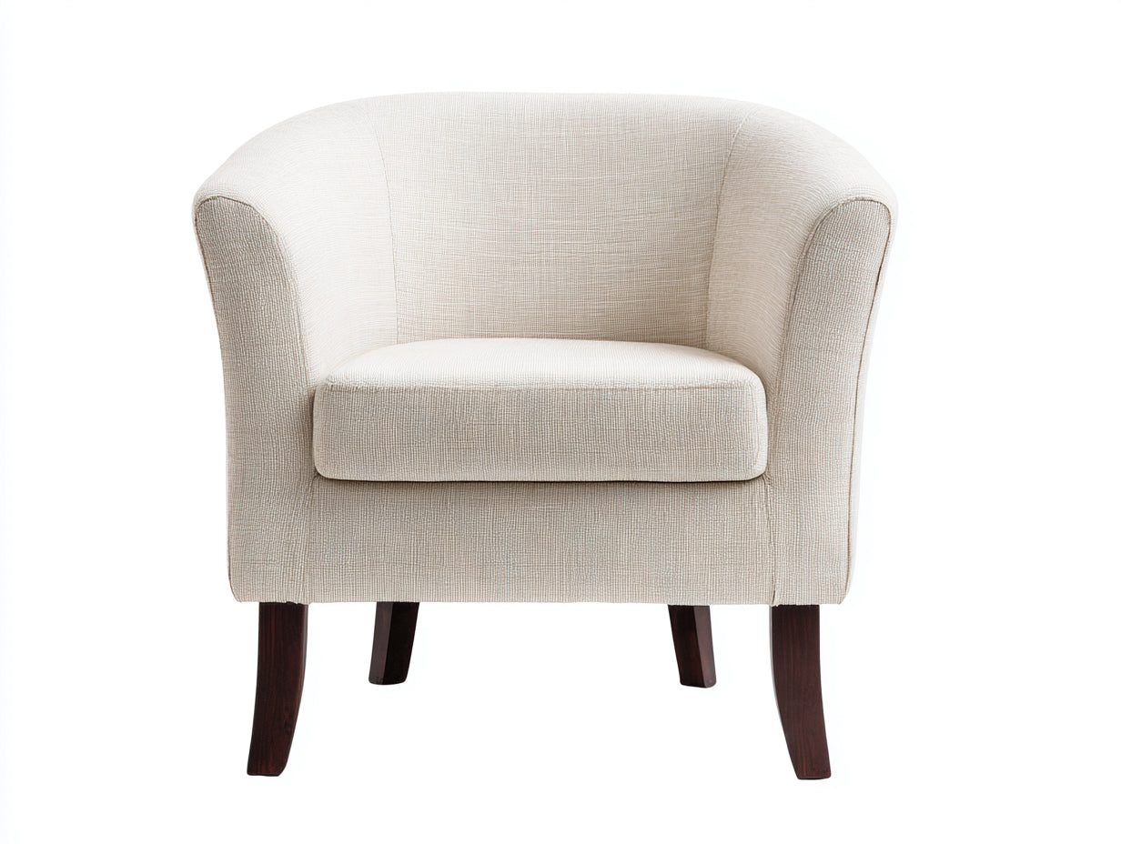 Sillones tapizados 75x72x78 cm - beige - estilo clásico para salón